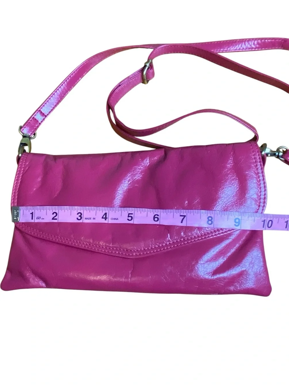 Latico Leather Pink Crossbody Wristlet Clutch Flap bag